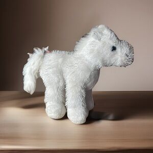 Webkinz Ganz White Horse Plush Stuffed Animal 10" American Albino